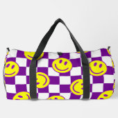 Sac De Sport super de chèque de visage violet (Verso)