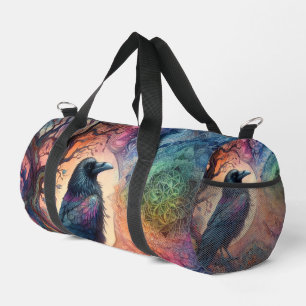 Sac De Sport Superbe Crow Tree of Life Mandala Pagan Gothique