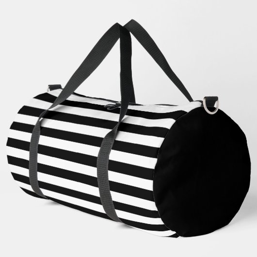 Sac De Sport Superbes bandes noires et blanches (Coin gauche)