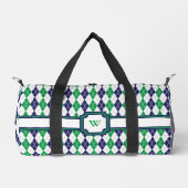 Sac De Sport Sur le vert Argyle (Recto)
