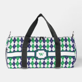 Sac De Sport Sur le vert Argyle (Verso)