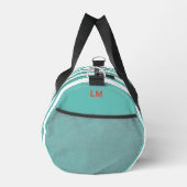 Sac De Sport Surf Club Crest Turquoise Cabana Stripe Monogramme (Droite)