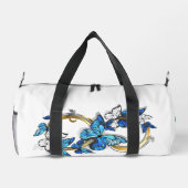 Sac De Sport Symbole infini de papillons Morpho bleus (Verso)