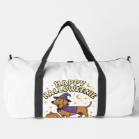 T-shirt Happy Halloweenie Dachshund Sorcière Chien