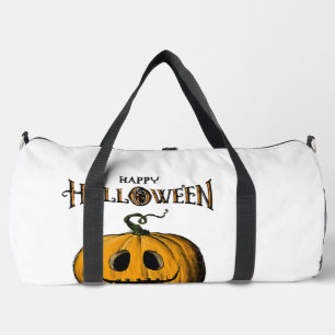 Sac De Sport T-shirt orange adulte Happy Halloween Jack O'Lante