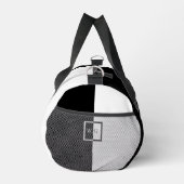 Sac De Sport Tableau de contrôle en duo noir et blanc initiales (Droite)