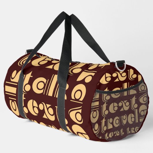 Sac De Sport Talk Text Travel Dk Brown (Coin droit)