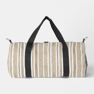 Sac De Sport Tapis de yoga à rayures peintes à la main Taupe él