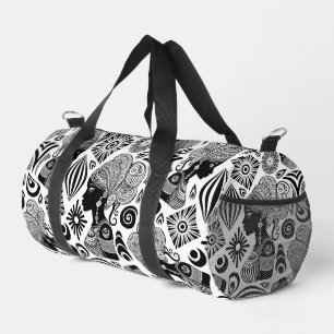 Sac De Sport Tatouage Tribal Portrait de Fille Africaine