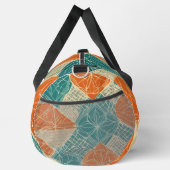 Sac De Sport Teal, Orange, and Tan Abstract Flowers (Droite)