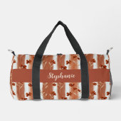 Sac De Sport Terracotta Wildflower Monogram Boho (Recto)