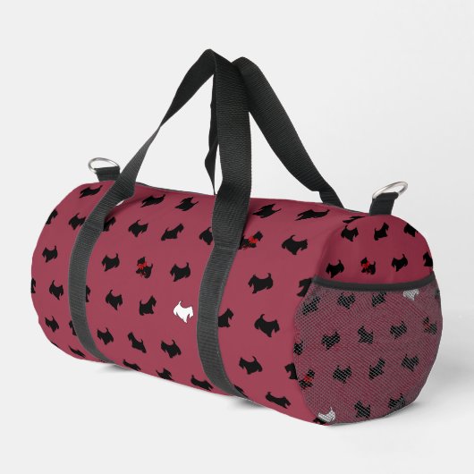 Sac de sport Terrier Écossais Rouge (Coin droit)