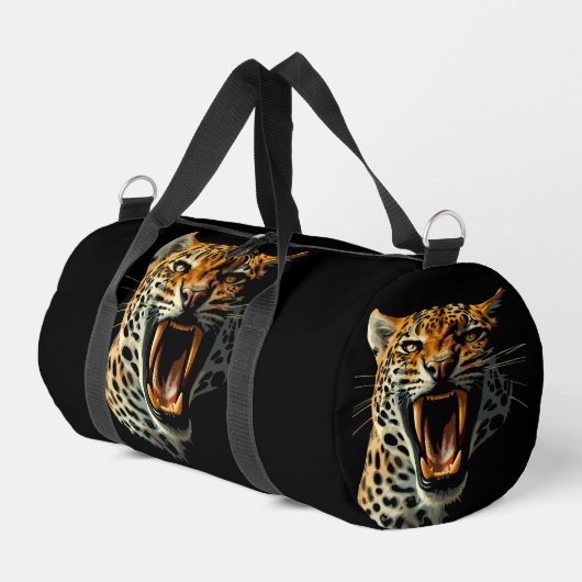 Sac De Sport Tête d'attaque du léopard (Coin gauche)