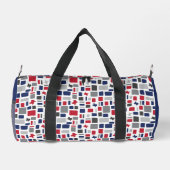 Sac De Sport Texas Red & Blue Wonky Carrés & Rectangles (Verso)