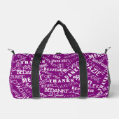 Sac De Sport Texte de Merci multilingue personnalisé (Recto)