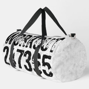 Sac De Sport Texte usé et rayé Workout 247365 rustique