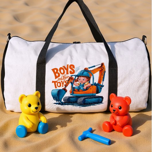 Sac De Sport The Young Explorer: Boy on Bulldozer