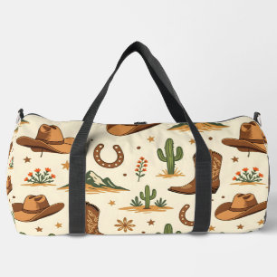 Sac De Sport Thème de pays occidental avec cactus
