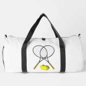 Sac De Sport Thème De Tennis Blanc (Verso)
