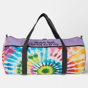 Sac De Sport Tiedye circulaire arc-en-ciel monogramme personnal