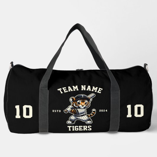 Sac De Sport Tigers "Personnalisables" Baseball (Recto)