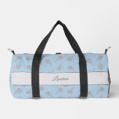 Sac De Sport Timeless Botanical Bloom Soft Blue Monogram (Recto)