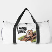 Sac De Sport Tired Beaver Woodworking Coffee Nap (Verso)