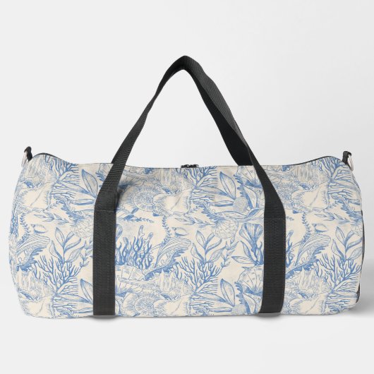 Sac De Sport Toile élégante couleur océan (Recto)
