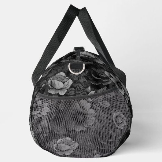Sac De Sport Tons de gris floral (Droite)