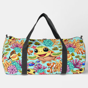 Sac De Sport Tortue de mer Bébé heureux et mignonne personnage