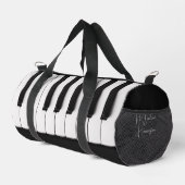 Sac De Sport Touches de piano de nom personnalisé (Coin droit)