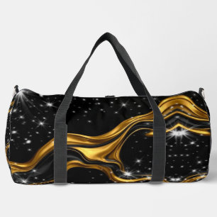 Sac De Sport Tourbillon Opulent Plein Liquide Or Noir Monochrom