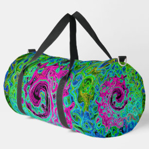 Sac De Sport Tourbillon rétro Super rose et bleu chaud