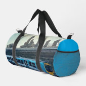 Sac De Sport Train bleu clair et jaune (Coin droit)