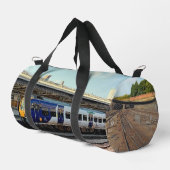 Sac De Sport Train bleu et argent (Coin droit)