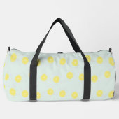 Sac De Sport Tranches de citron jaune sur bleu (Recto)