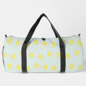 Sac De Sport Tranches de citron jaune sur bleu (Verso)
