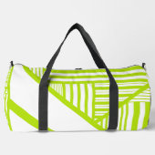 Sac De Sport Triangle en Lime Vert et Blanc (Recto)