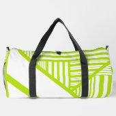 Sac De Sport Triangle en Lime Vert et Blanc (Verso)