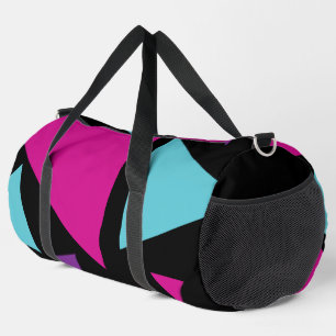 Sac De Sport Triangles en rose, violet, bleu et noir