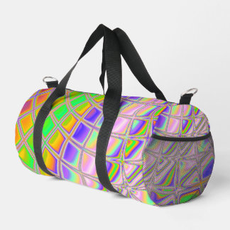 Sac De Sport Trippy Super Vibrant Abstrait Digital Fractal Art