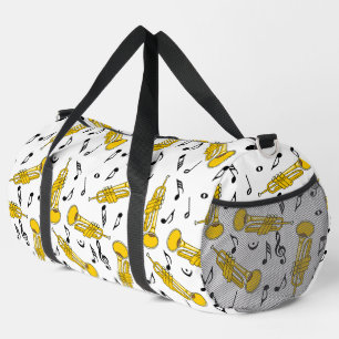 Sac De Sport Trumpet Music Notes Motif