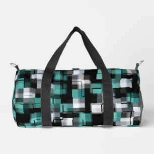 Sac De Sport Turquoise noir blanc Motif tendance