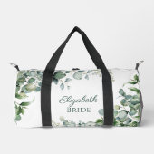 Sac De Sport Turquoise vert et blanc eucalyptus marié petit (Recto)