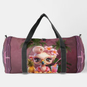 Sac De Sport Un flamant sucré dans une parade tropicale (Verso)