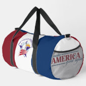 Sac De Sport Une nation sous Dieu Aigle Rouge Blanc Bleu Bleu U (Coin droit)