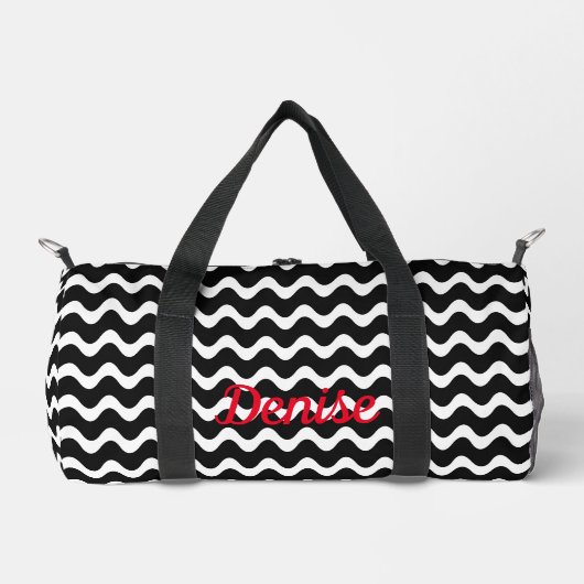 Sac De Sport Vague abstraite cool (Recto)