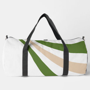 Sac De Sport Vague blanche, sable et palme verte