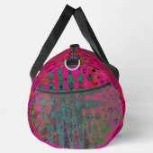 Sac De Sport Vagues atomiques Abstraites Turquoise Trippy (Droite)