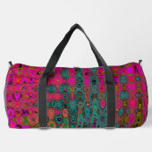 Sac De Sport Vagues atomiques Abstraites Turquoise Trippy (Verso)